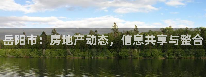 新宝5测：岳阳市：房地产动态，信息共享与整合