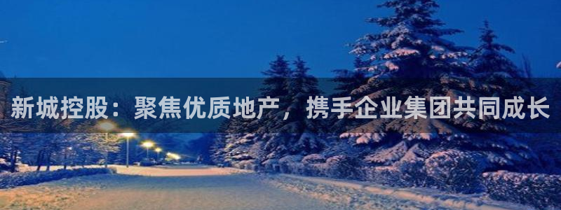 新宝5如何注册：新城控股：聚焦优质地产，携手企业集团共同成长