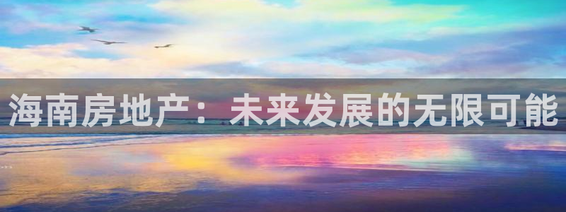 新宝5娱乐网址：海南房地产：未来发展的无限可能