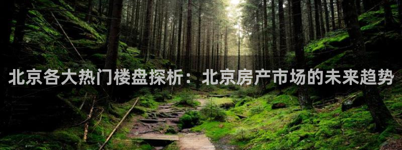 新宝5彩票是正规平台吗：北京各大热门楼盘探析：北京房产市场的