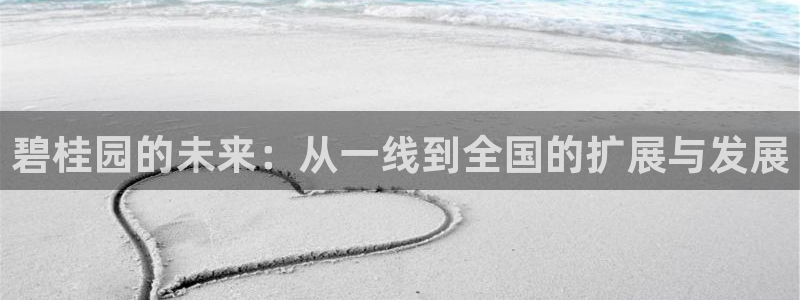 新宝j2O5O5O：碧桂园的未来：从一线到全国的扩展与发展