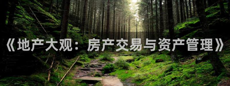 新宝5娱乐手机登录：《地产大观：房产交易与资产管理》