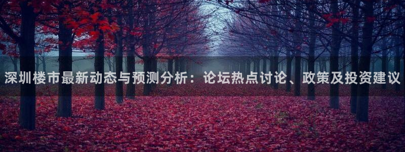 新宝5注册测速登录：深圳楼市最新动态与预测分析：论坛热点讨论