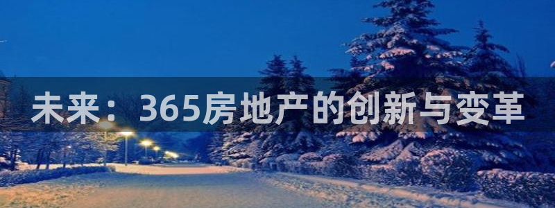 新宝5尤74OOO5：未来：365房地产的创新与变革