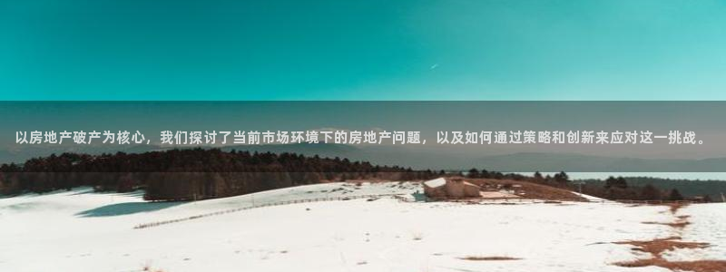 新宝 5测速：以房地产破产为核心，我们探讨了当前市场环境下的